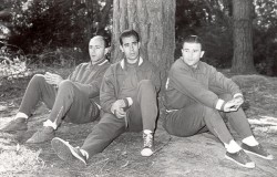 Három csatárzseni a spanyol válogatottban: Alfredo di Stéfano, Luis Suárez, Puskás Ferenc.